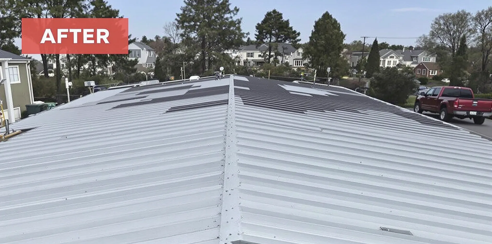 after, metal roof replacement after